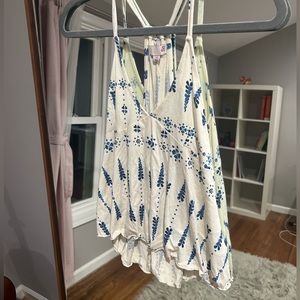 Flowy silk tank top